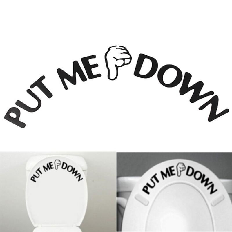 Down Toilet Sticker