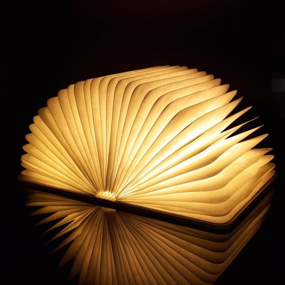 LED Wooden Book Lamp