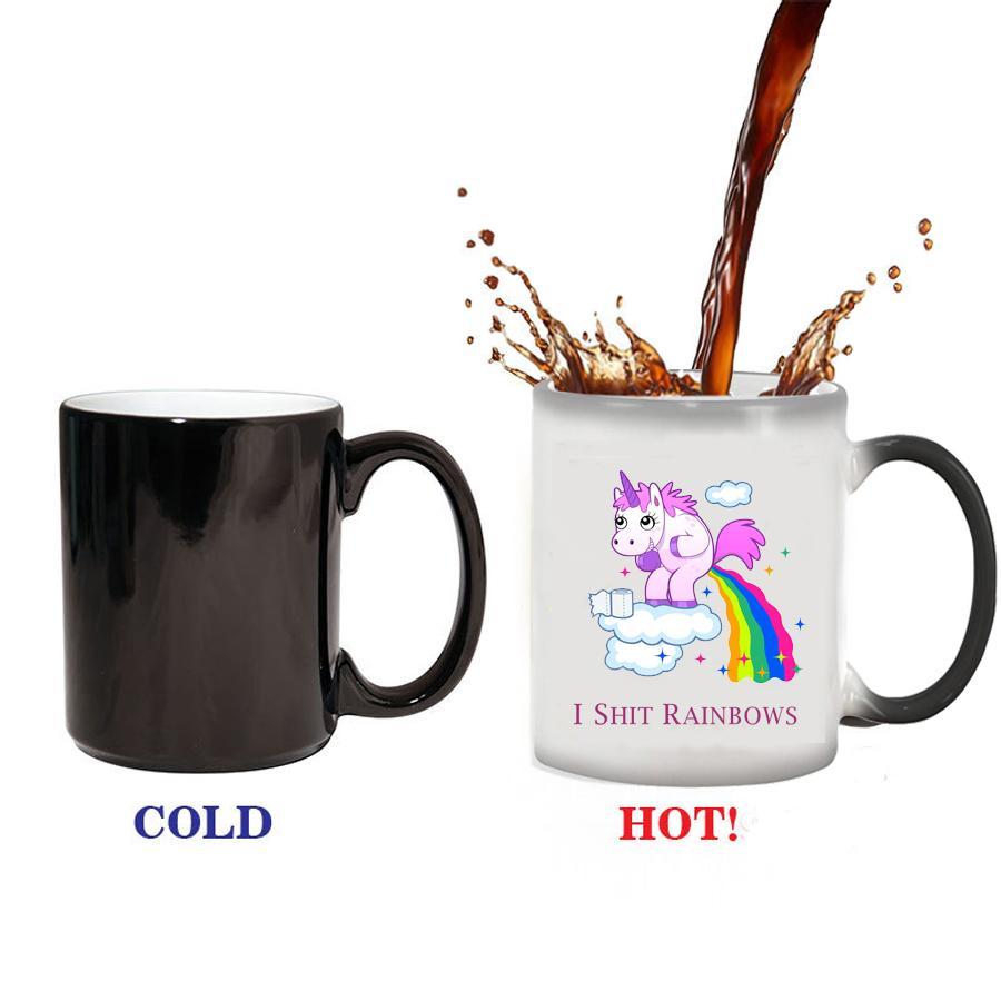 Unicorn Poop Rainbows Mug