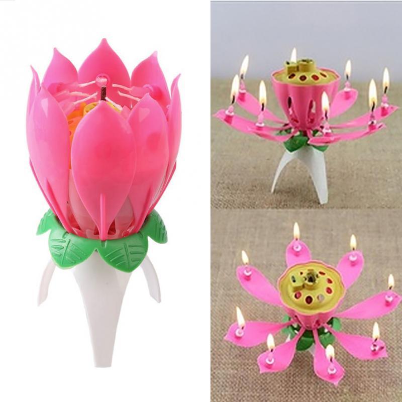 Blooming Lotus Shaped Candle